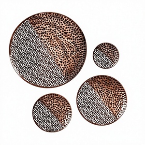 Customized Brass Decorative Drink Coaster Set Heat Resistant Eco-Friendly Features for Dining Table Protection Home Office Use - Product Image 3