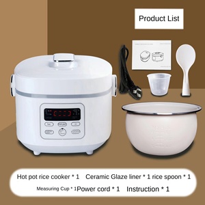 Cuiseur à riz électrique intelligent multifonction 900W à faible teneur en sucre, avec cuve intérieure antiadhésive, contrôle numérique par écran tactile et tasse doseuse - Product Image 5