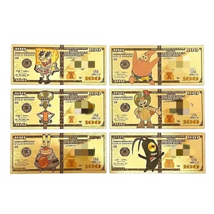 Nouvelle Banque de billets d'anime Patrick Star de l'Amérique 2026 plaquée or pour collection - Product Image 1