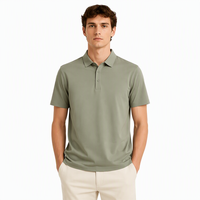 Chemises polo en tricot personnalisées pour hommes, couleur unie, coupe régulière, nylon et élasthanne, respirantes, extensibles, haute qualité, fournisseur d'usine en gros