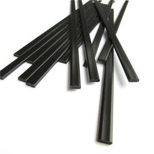 Batang plastik <span class=keywords><strong>Bar</strong></span> datar Polipropilena Strip PP 1/3 inci lebar 8 mm 0.1 inci hitam - Product Image 4