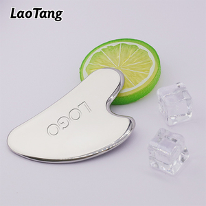 304 medicale in acciaio inox Gua Sha strumento di massaggio facciale resina metallo rullo per stringere la cura della pelle in acciaio inox strumento - Product Image 1