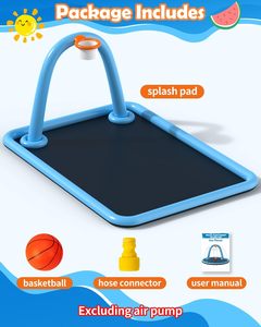 Alberca de Agua Inflable 2 en 1 Mejorada con Aro de Baloncesto, Tamaño Familiar Extra Grande para Niños - Product Image 5