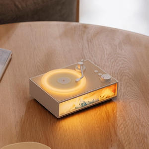 Diffuseur d'aromathérapie portable mini en vinyle rétro à bruit blanc avec lumière RGB, prise en charge de la carte mémoire et du téléphone portable - Product Image 2
