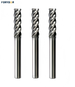 Fresa de Carburo de Tungsteno CNC de 4 Filos HRC70, Broca de Fresado Cuadrada, Vástago de Cara Plana, Personalizable, ODM/OEM - Product Image 1