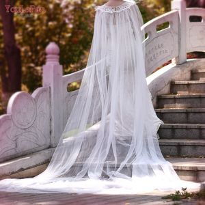 YouLaPan-capas nupciales G18 con flores de encaje, chales <span class=keywords><strong>populares</strong></span> para vestido de boda - Product Image 3