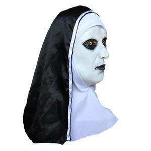 Halloween Scary Nun Mask Party Grimace Prop <span class=keywords><strong>Conjuring</strong></span> 2 Witch Latex Headgear - Product Image 4