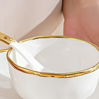 Service de vaisselle en porcelaine texturée peinte à la main, style européen simple, pour 2 à 8 personnes, compatible lave-vaisselle/micro-ondes, sans plomb ni chrome, qualité alimentaire, idéal pour hôtels/cadeaux