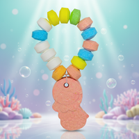 Bracelets Bonbons Sirène Fantaisie en Gros : Bijoux Colorés, Anneaux et Perles pour Enfants
