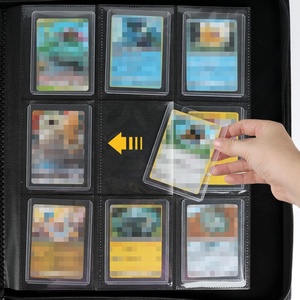 Premium PU Leather 9 Pocket <b>Card</b> <b>Binder</b> Secure Zip Closure Custom Color Trading <b>Card</b> Album PP Pages for <b>Card</b> Storage Just Case - Product Image 5