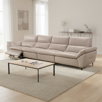 Luxuriöses Ledersofa Modernes Wohnzimmer-Design Modulares Chesterfield-Sofa-Set Möbel für Zuhause Hotel Büro