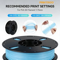 Filament 3D PRINTROO PVA, filament de support soluble dans l'eau amélioré pour PLA/PETG/TPU/Nylon, compatible avec la plupart des imprimantes FDM
