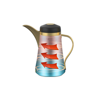 Gran oferta, tapa de plástico sin BPA, tetera árabe, termo de acero inoxidable 304, termo de vacío para acampar
