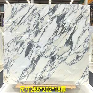 Dalle de marbre blanc de conception <span class=keywords><strong>italienne</strong></span> moderne, pierre Arabescato, polie, grande dalle pour la décoration de la maison et des hôtels, design graphique durable - Product Image 2