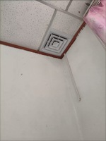 Diffuseur carré ABS, sortie d'échappement, port de ventilation 350*350 + tuyau de raccordement 100, système de ventilation