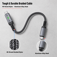 Câble USB PD 60W avec Conception Intelligente Anti-Coupure de Courant en Alliage d'Aluminium Compatible pour Ordinateur Portable, Moniteur et Téléphone Mobile