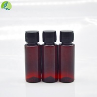 Bouteille de sirop liquide en plastique PET brun de qualité pharmaceutique de 10ml/20ml Bouchon à vis Logo imprimé en écran Emballage de médicaments d'approvisionnement ODM