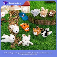 Série de poupées mignonnes en peluche polyester à motifs floraux, taille paume, 19 cm, pose allongée, unisexe, vente en gros, agréables