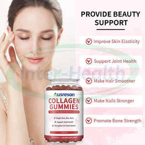 Gummies de collagène végétalien OEM ASAP sans sucre, supplément à base de plantes pour adultes, pour les cheveux, la peau et les ongles, avec des bienfaits éclaircissants pour la peau - Product Image 2