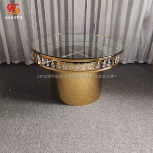 LEDA - Muebles de Hotel de Lujo con Marco de Metal y Vidrio Transparente, Diseño Moderno, Decoraciones para Bodas, Fiestas de Cumpleaños y Cenas al Aire Libre - Product Image 4