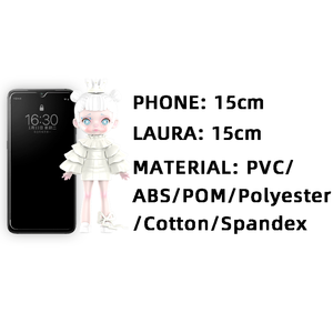Muñecas de Acción <span class=keywords><strong>Laura</strong></span> Girl, Serie Black White Spectrum, Escala 1/12, PVC ABS, Caja Sorpresa, Regalo de Cumpleaños, Juguetes BJD, 12+, Unisex - Product Image 6