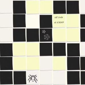 Mini <b>Memo</b> <b>Pad</b> Notepad Self-Adhesive Sticky Notes for Students School Supplies in Chessboard Style - Product Image 3