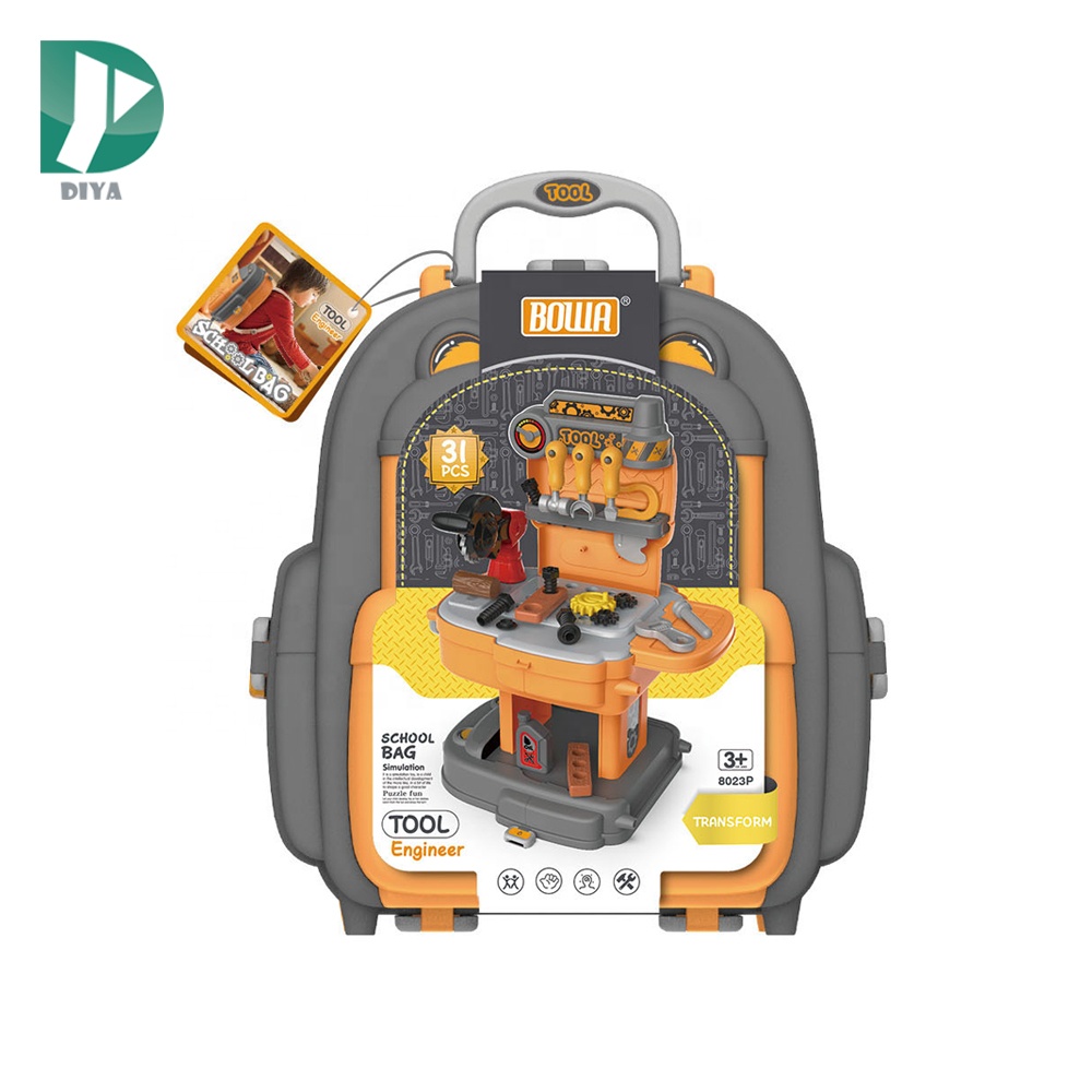 31 шт. уникальный дизайн школьная сумка для детей строительный инструмент игрушки набор ролевые игры инструменты игрушка