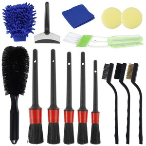 Town Head Car Cleaning <b>Brush</b> Set 5Pcs Soft Bristle Detailing Tools For Interior <b>Vent</b> Dashboard Cleaning - Product Image 3