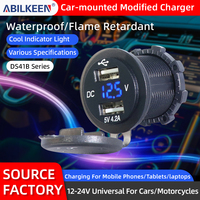 Chargeur de voiture USB à charge rapide QC3.0, chargeur de voiture compact mini adaptateur pour prise de charge de véhicule 5V 4.2A