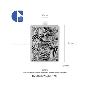 Fabricants Personnalisé Luxe Premium Noir <span class=keywords><strong>Blanc</strong></span> <span class=keywords><strong>Cheval</strong></span> Tigre Motif Artisanat Verre Plat Carré Vide Bouteille de Parfum 100ml - Product Image 6