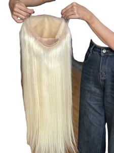 SHY pleine dentelle droite blonde 100% perruque de cheveux bruts vague de corps perruques de cheveux humains pour les femmes 13x4 platine HD perruques transparentes pré Plucke - Product Image 3