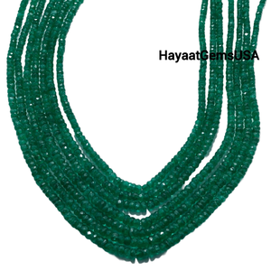 4mm Faceted Zambian Quality Natural <strong>Emerald</strong> <strong>Beads</strong> Loose Crystal <strong>Pearl</strong> Stone Gemstones Strings for Jewelry - Product Image 1