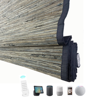 Persianas Romanas Tejidas Naturales, Ecológicas, con Filtro de Luz, Persianas de Lujo para Sala de Té y Decoración Interior Zen
