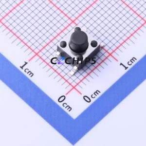 TD-1101SR-6.0H-160 Tactile Switch SMD,6x6mm Switch Single Pole Single Throw Round Button 1.6N Vertical Mount - Product Image 1