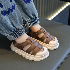 Sandales pour enfants, tongs d'été pour hommes, 1 à 5 ans, semelles souples antidérapantes, chaussures de marche pour <span class=keywords><strong>bébé</strong></span> - Product Image 3