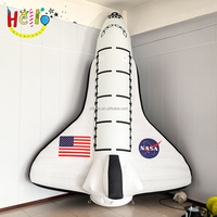 Led Lighting Blow up Air Plane Nasa Dirigeable Accessoires Modèle Navette Thème Espace Décorations Gonflable Étoile Vaisseau Spatial