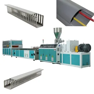 Automatic PVC Wire Cover Protector Electrical Cable Duct Channel Trunking Making Extruder Machine