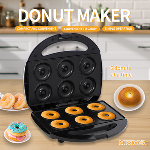 Máquina para Hacer Donuts, Plancha Eléctrica de Doble Cara con 6 Orificios, Mini Máquina para Desayunos, Uso en Panadería - Product Image 4