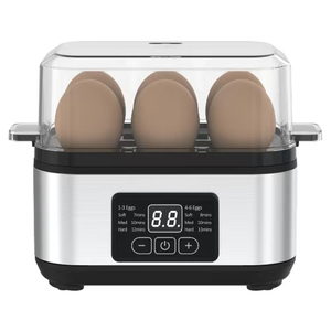 241088 6 œufs 360W Appareil à œufs électrique Stemaer <span class=keywords><strong>Coocker</strong></span> Bouilloire à œufs instantanée 360 watts (transparent et gris argent) - Product Image 1