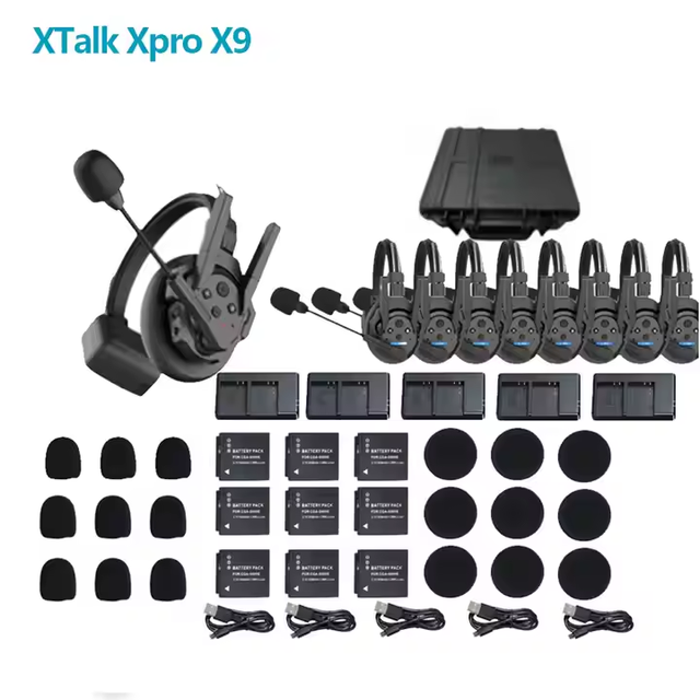USD1188 Free Ship SYNCO Xtalk Pro X9 2.4G Full-Duplex Single-Ear Reduction Remote Wireless Intercom Headset 500m Transmission