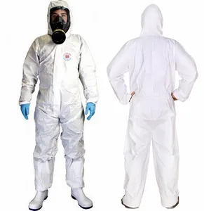 Hot sale OEM PPE Type 5 6 Disposable Protective Coveralls With Hood For Painter