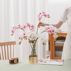 गर्म बेच <span class=keywords><strong>Orkid</strong></span> लेटेक्स Cymbidium ऑर्किड कृत्रिम फूल घर सजावट नकली फूल - Product Image 5