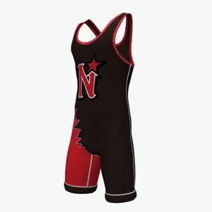 2024 Wholesale Wrestling Singlet Custom New Arrival Sublimation Spandex Wrestling Wear Mens Wrestling Singlet