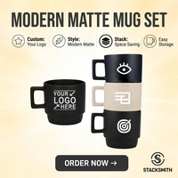 Tasse à café en céramique et porcelaine, mate, brillante ou émaillée, empilable, 301-400 ml, compatible micro-ondes et lave-vaisselle, avec logo personnalisé en décalcomanie couleur