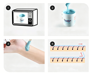 Kit de Depilación con Cera de Baja Temperatura para Microondas, 3 Días, Sin Papel, Cera Dura, GZ RTS, Pedido Mixto al por Mayor - Product Image 3