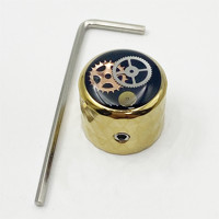 Guitar Parts Factory Original Gear Type Rhombus Aluminium Alloy Potentiometer Knob Electric Guitar Bass Volume Control Knob