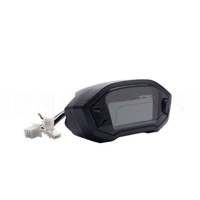 Meteran Motor Universal Suku Cadang Motor LCD Digital Odometer Speedometer Instrumen Lampu Latar Meteran Digital