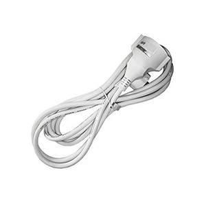 Prolunga per cavo 3x1,5mm T/TL 1m, colore bianco, ideale per connessioni elettriche e uso domestico. - Product Image 1