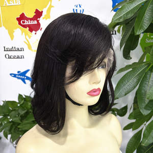 2025 nouveau style 13*4 <span class=keywords><strong>lave</strong></span> avant perruques avec frange de cheveux 100% cheveux humains vierges bruts meilleure qualité perruques couleur naturelle avec Style libre - Product Image 3