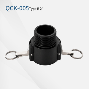 Raccord rapide Camlock en plastique Type B mâle-femelle, conception anti-fuite avec poignée en acier inoxydable - Product Image 1